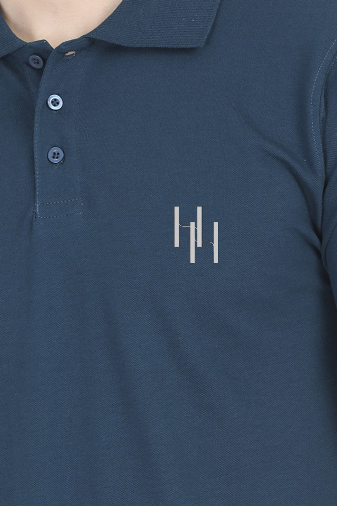 HH Polo T-Shirt (White Logo)